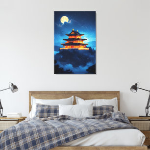 Toile Le Palais Céleste à Minuit