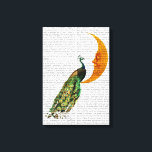Toile Le paon sur la Lune<br><div class="desc">Animaux et nature</div>