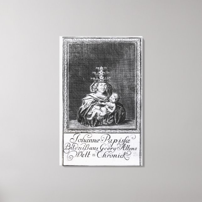 Toile Le pape Joan avec son enfant (Recto)