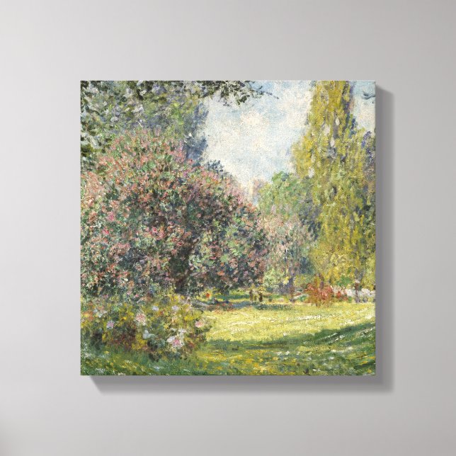 Toile Le Parc Monceau - Claude Monet (Recto)