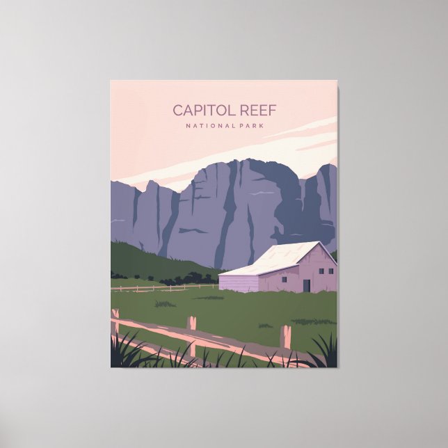 Toile Le Parc national du Capitol Reef (Recto)
