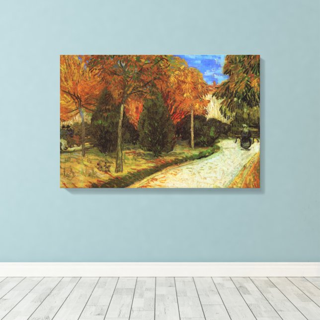 Toile Le Parc public à Arles par Vincent van Gogh (Insitu (Plancher de Bois))