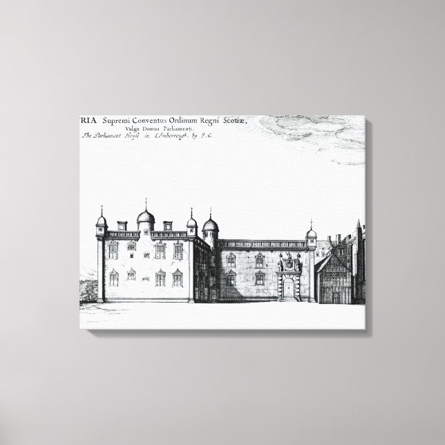 Toile Le Parlement d'Édimbourg (Recto)