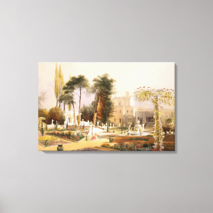 Toile Le Parterre dans les jardins chez Wilton, le sièg