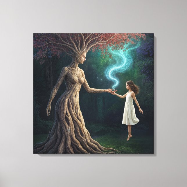 Toile « Le passage boisé d'Eirene » – Une réalité surréa (Recto)