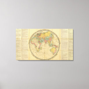 Toile Le passe-temps géographique du marcheur