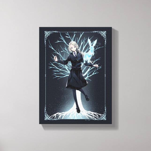 Toile Le Patronus lapin d'Anime Luna Lovegood (Recto)