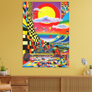 Toile Le paysage oriental d'Escher