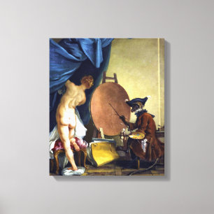 Toile Le peintre de singe