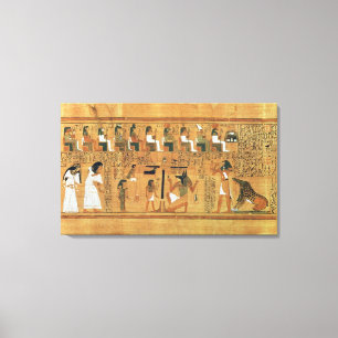 Toile Le pesage du coeur contre la plume de