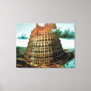 Toile Le "peu" de Pieter Bruegel tour de Babel