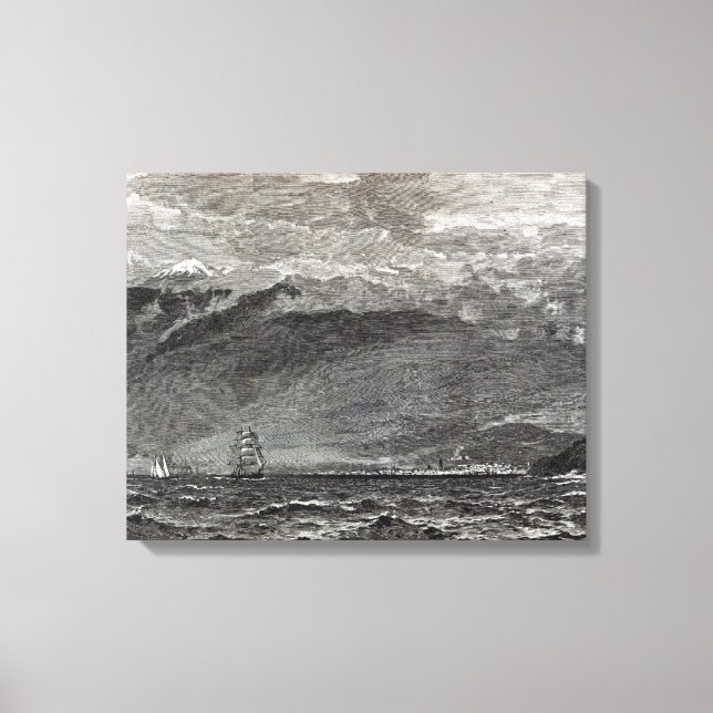 Toile Le pic de Teneriffe, Sante Cruz (Recto)