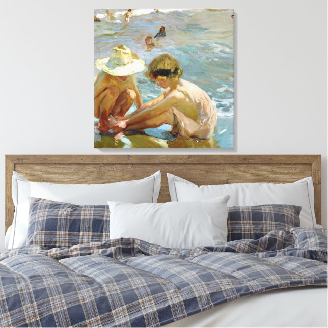Toile Le pied blessé peinture par Joaquin Sorolla (Insitu(Chambre))