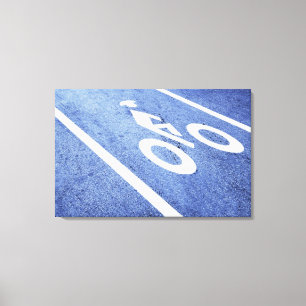 Toile Le plan rapproché d'une bicyclette se connectent