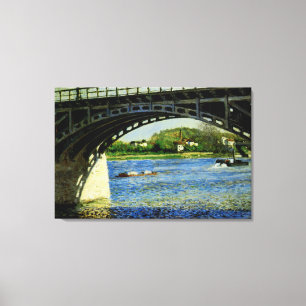 Toile Le pont à Argenteuil et la Seine