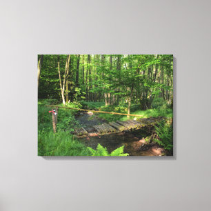 Toile Le pont au ruisseau