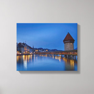 Toile Le pont de chapelle en luzerne