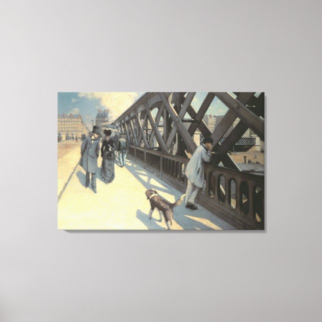 Toile Le Pont de L'Europe, 1876 (Recto)