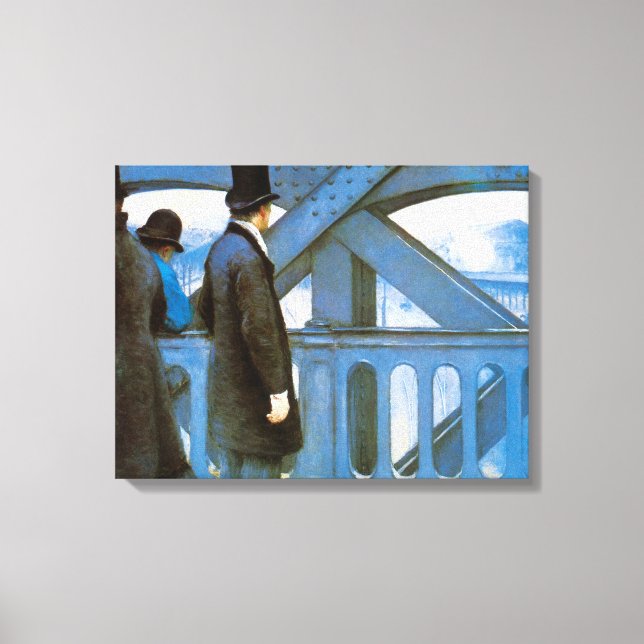 Toile Le Pont de l'Europe de Gustave Caillebotte (Recto)
