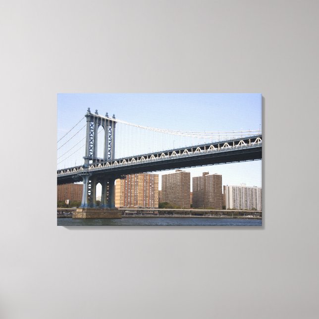Toile Le pont de Manhattan enjambant l'East River (Recto)
