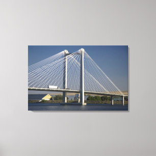 Toile Le pont Ed Hendler enjambe le fleuve Columbia
