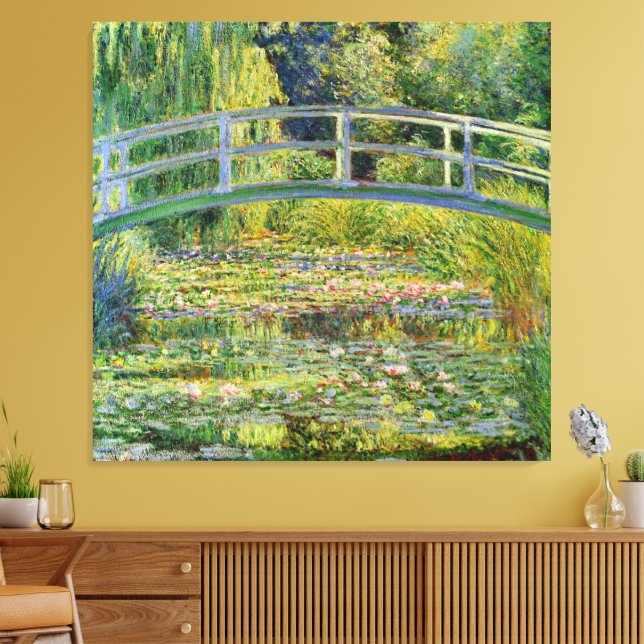 Tableau Claude Monet - Le Pont Japonais (1899) - Impression Sur Toile, Prêt à Accrocher