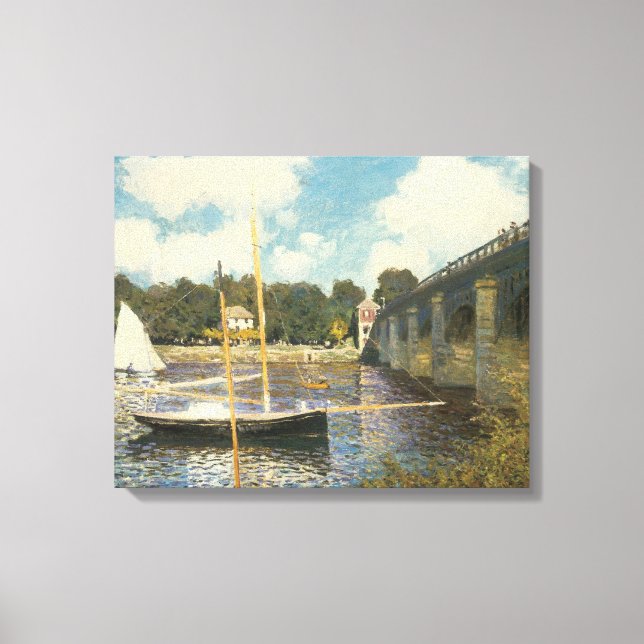 Toile Le Pont routier d'Argenteuil par Claude Monet (Recto)