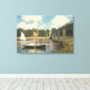 Toile Le Pont routier d'Argenteuil par Claude Monet
