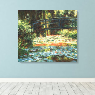 Toile Le Pont sur le bassin aux nymphéas de Claude Monet