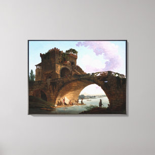 Toile Le Ponte Salario par Hubert Robert