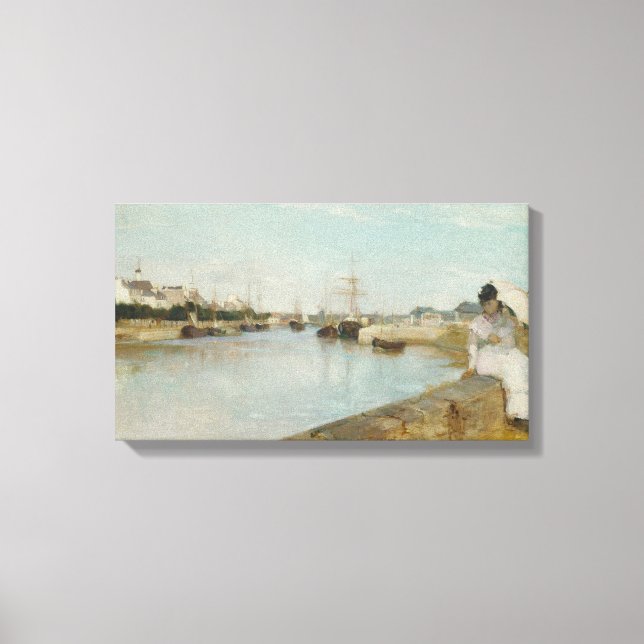 Toile Le port de Lorient, 1869 (huile sur toile) (Recto)