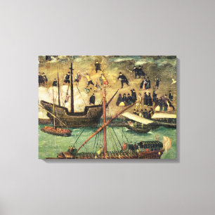 Toile Le port de Séville, c.1590