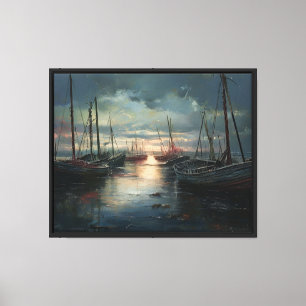 Toile Le port silencieux