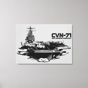 Toile Le porte-avions Theodore Roosevelt Wrappedcanvas