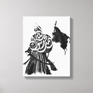 Toile Le Porte-étendard de « Muhammad, Messager d'Allah