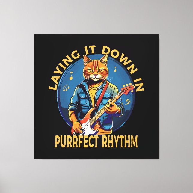 Toile Le poser au rythme purr-fait (Recto)