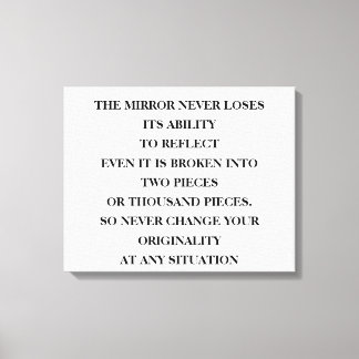 Toile Le pouvoir intemporel du miroir de réfléchir, peu