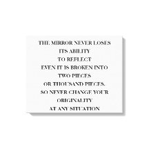 Le pouvoir intemporel du miroir de réfléchir, peu