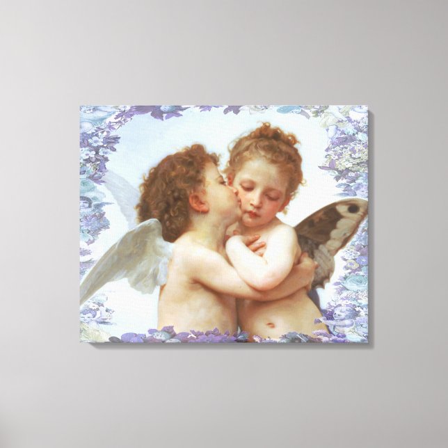 Toile LE PREMIER KISS, C.1873 William Bourgeau (Recto)