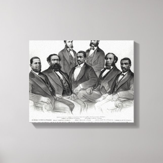 Toile Le premier sénateur et les représentants de couleu (Recto)
