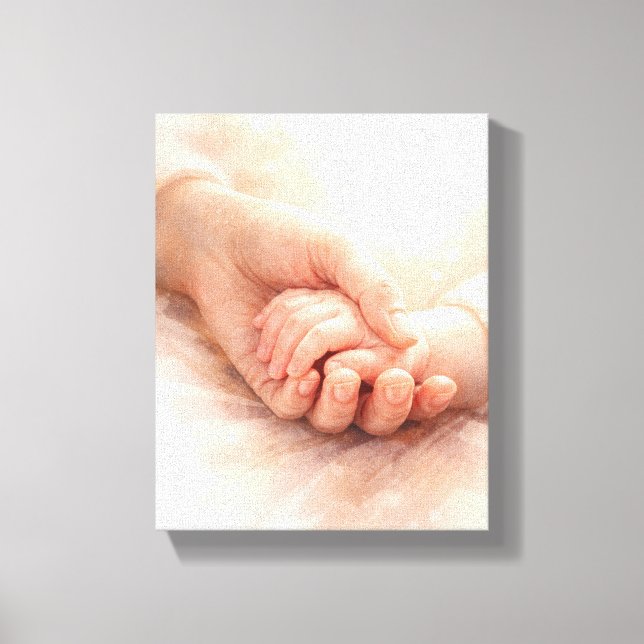 Toile Le Premier Toucher d'une Mère (Recto)