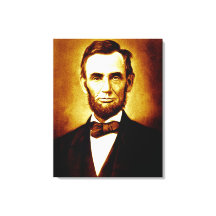 Le président Abraham Lincoln Portrait Vintage