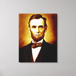 Toile Le président Abraham Lincoln Portrait Vintage