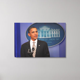 Toile Le président Barack Obama fait une annonce