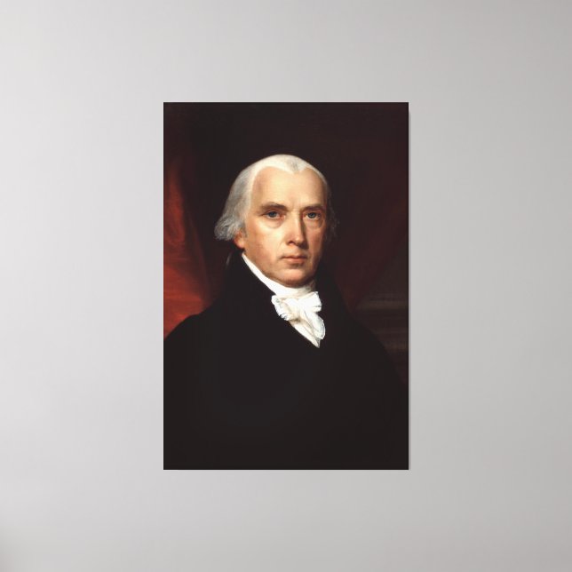 Toile Le président James Madison Portrait de John Vander (Recto)