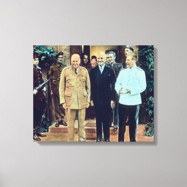 Toile Le président Truman et Joseph Staline (Recto)