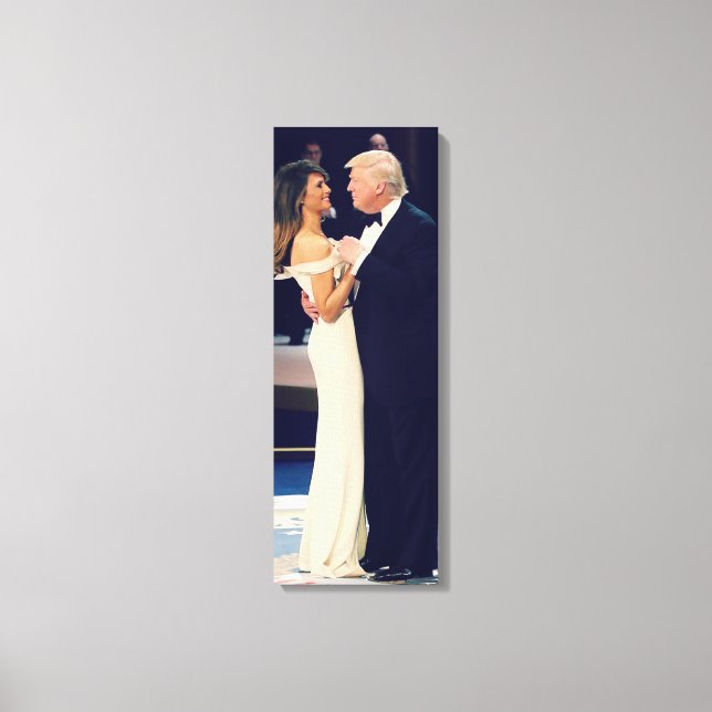 Toile Le président Trump et Melania Dancing (Recto)