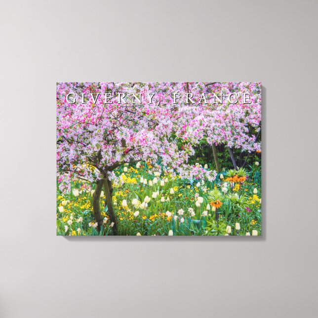 Toile Le printemps dans le jardin de Claude Monet (Recto)