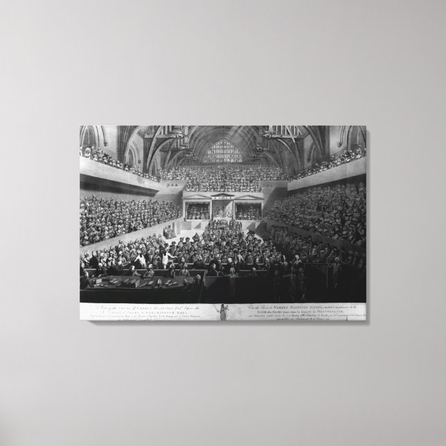 Toile Le procès de Warren Hastings (Recto)