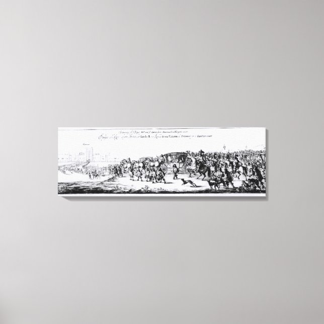 Toile Le Procession de Charles II (Recto)